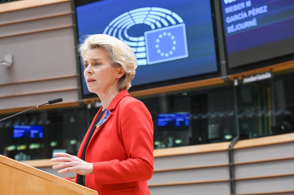Participation of Ursula von der Leyen, President of the European Commission, to the plenary session of the EP