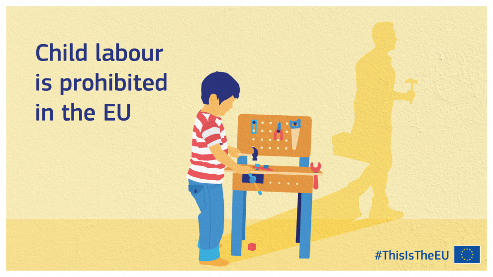Child labour is prohibited in the EU