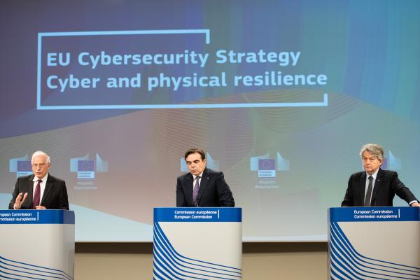 Press conference by Josep Borrell Fontelles, Vice-President of the European Commission, Margaritis Schinas, Vice-President of the European Commission, and Thierry Breton, European Commissioner, on the new EU Cybersecurity Strategy