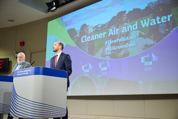 Read-out of the weekly meeting of the von der Leyen Commission by Frans Timmermans, Executive Vice-President of the European Commission, and Virginijus Sinkevičius, European Commissioner, on the Commission’s proposals for cleaner air and water