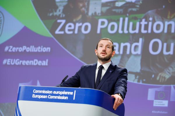 Press conference by Virginijus Sinkevičius, European Commissioner, on the Commission’s first zero pollution monitoring and outlook report for air, water and soil